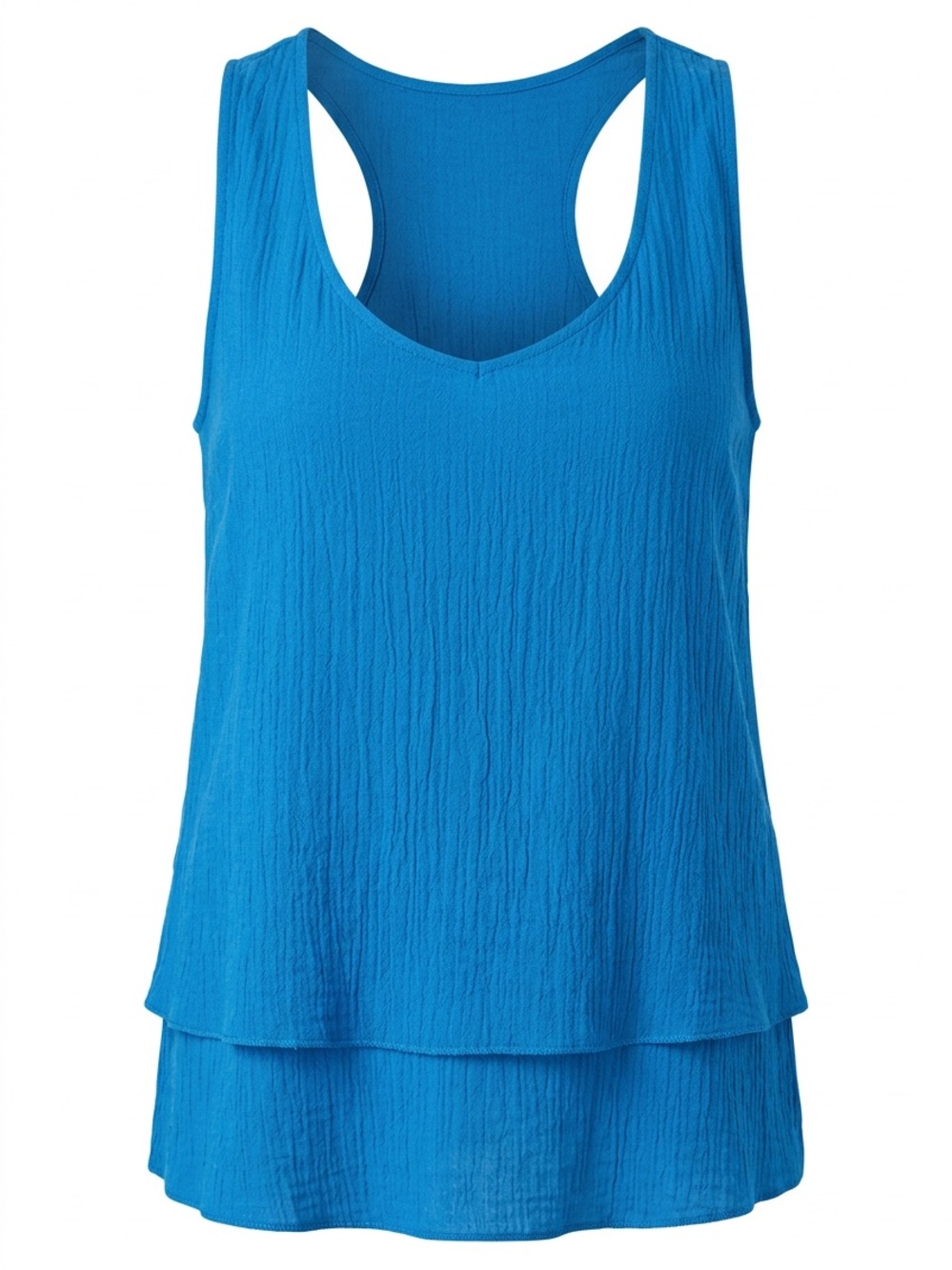 Women’s Layered Racerback Tank Top - Blue